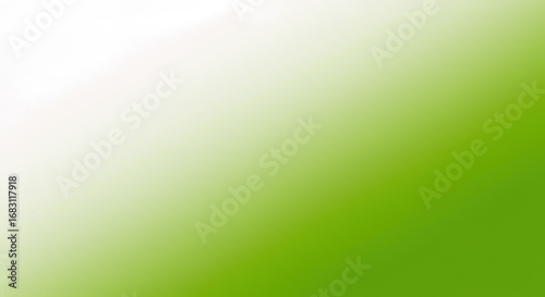 Abstract seamless background, vibrant chartreuse green gradient diffusing from bottom-right into bright white, with extensive copy space and soft glow. Concept of innovation
