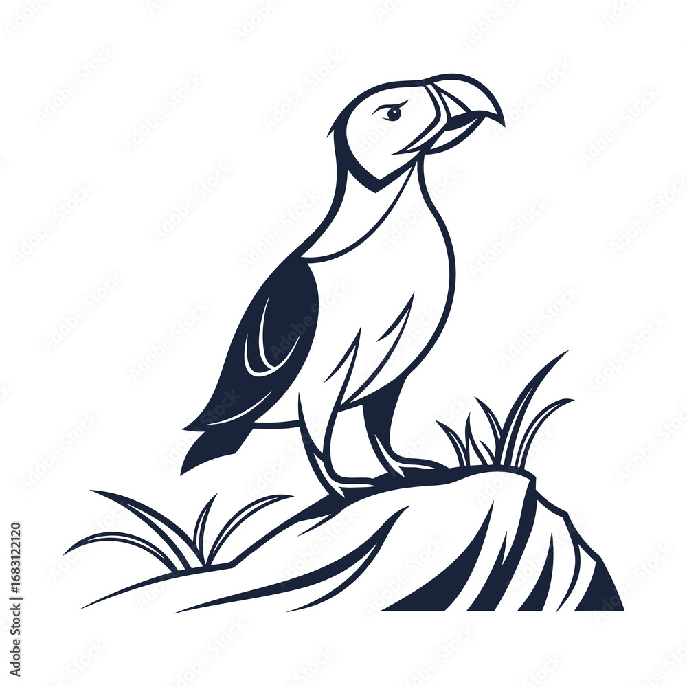 Fototapeta premium vector illustration of a bird
