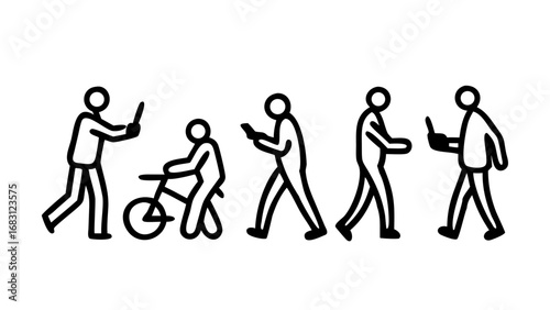 people silhouettes vector