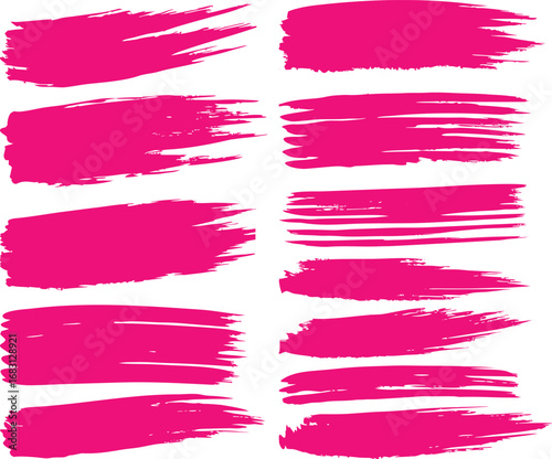 Wallpaper Mural A colorful collection of hand-drawn watercolor brush strokes, a perfect design element for art and decoration Torontodigital.ca