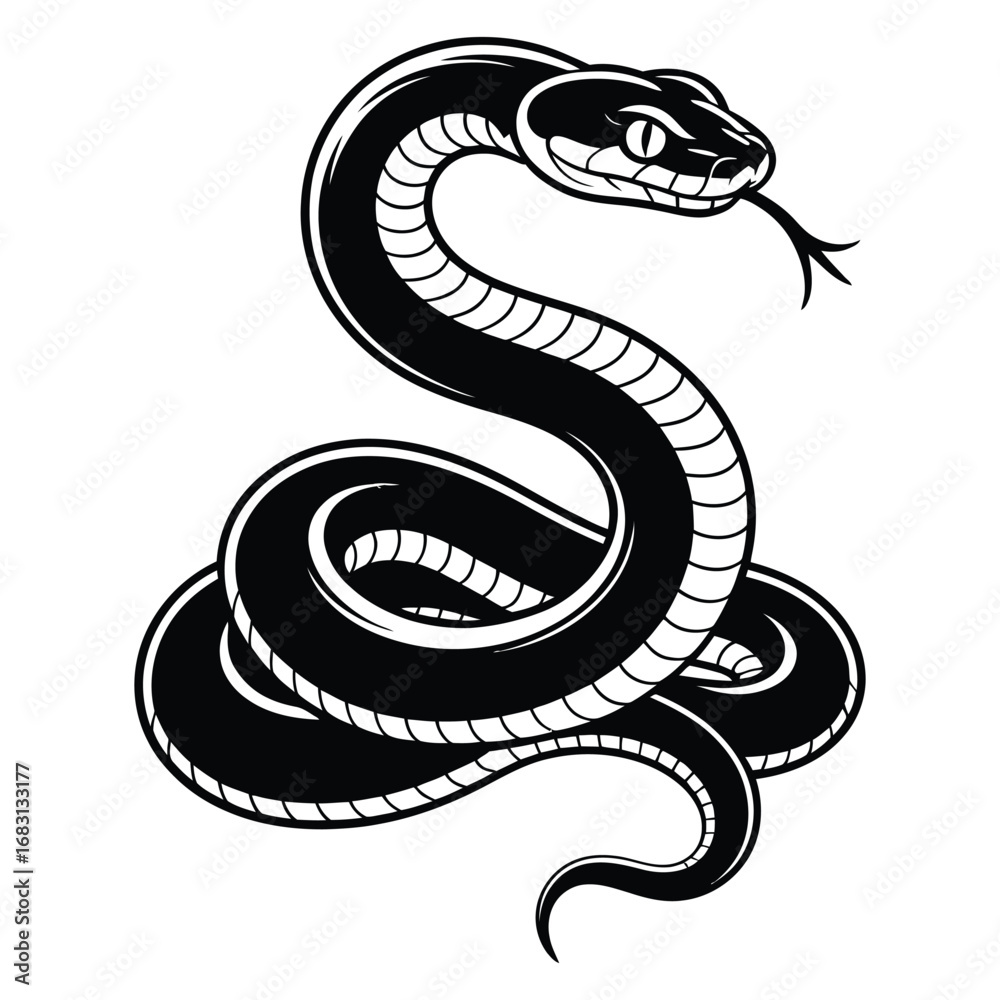Fototapeta premium snake vector illustration