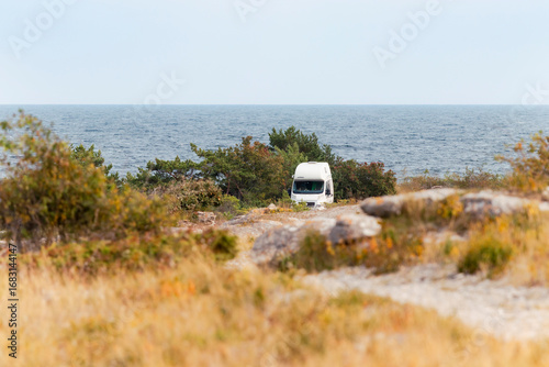 camping  car, by the sea gotladn sweden  adventure, 