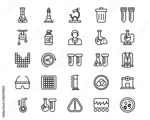 Lab Line Icons