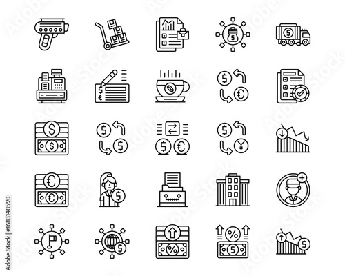 Trading Line Icons