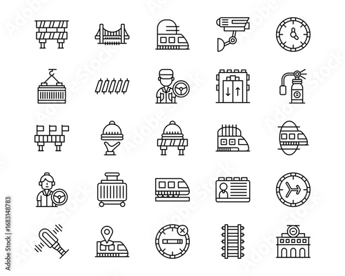 Railway Line Icons