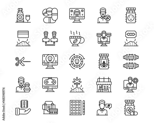 Addiction Vector Icons