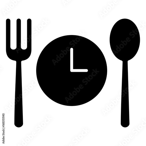 Lunch Glyph Icon