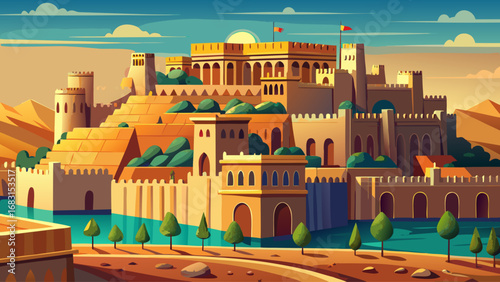 The Citadel of Erbil in Iraq stands proudly with layered history, mudbrick walls, traditional courtyards, and urban heritage reflecting thousands of years of continuous settlement in Mesopotamia.