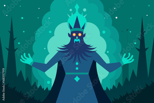 a powerful and ancient spirit manifesting in a for