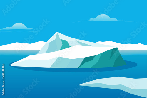 greenland ice sheet with vast expanses of ice and 