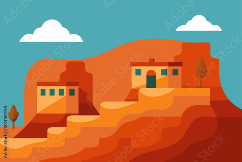 canyonlands with ancient native american dwellings