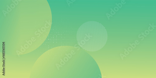Abstract Green Gradient Design With Circular Shapes and Subtle Patterns eps10