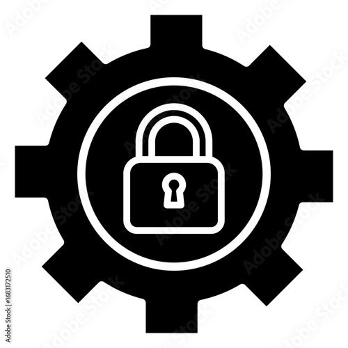 Privacy Settings Glyph Icon