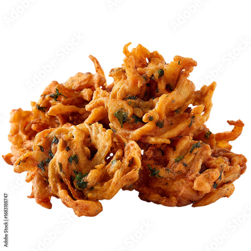 onion pakora fritter palate a popular on transparent background