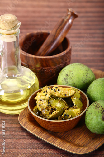 Aam Ka Achar or Dry Mango Pickle,Khatta Meetha Aam Achar