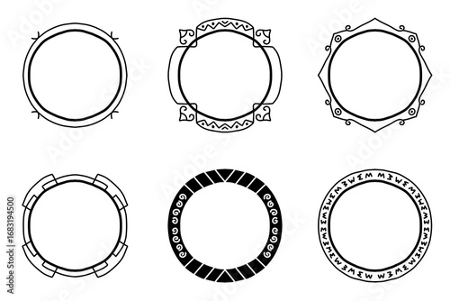 Vintage Style Hand Drawn Frame Collection