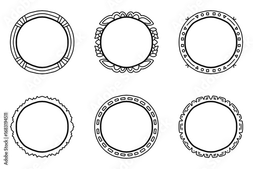 Vintage Style Hand Drawn Frame Collection