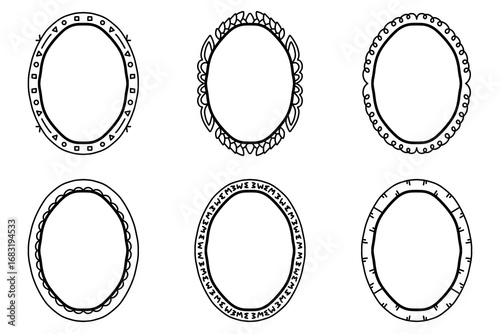 Vintage Style Hand Drawn Frame Collection