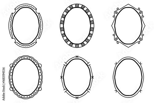 Vintage Style Hand Drawn Frame Collection