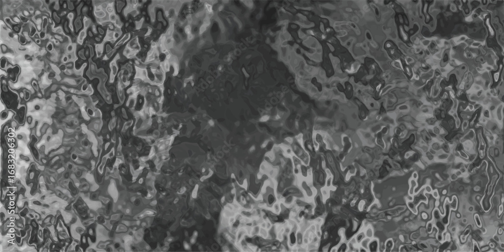 Naklejka premium Abstract monochrome fluid texture with grayscale colors depicting organic shapes and flowing forms for backgrounds and graphic design.