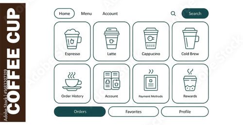 Coffee cup icon