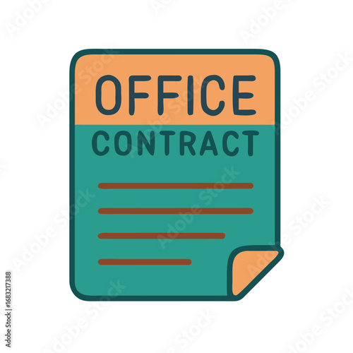 Office contract document resized for digital use and clarity
