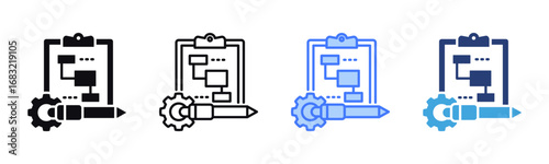 Planner icon sheet multiple style collection