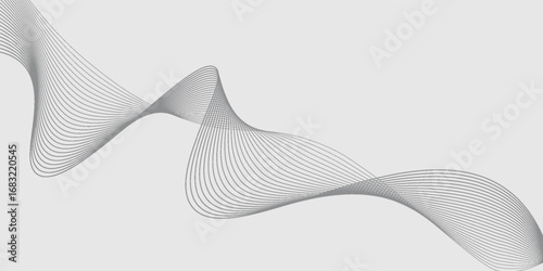 Abstract vector background with black wavy lines. EPS10