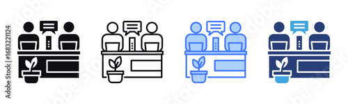 Work Environment icon sheet multiple style collection