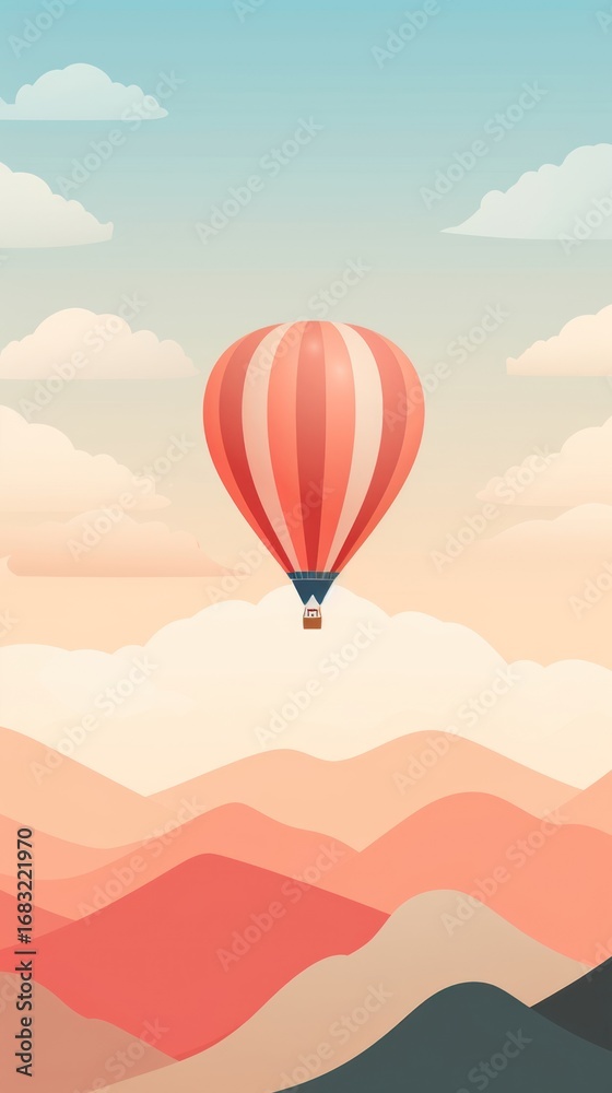 Obraz premium Hot air balloon backgrounds aircraft vehicle.