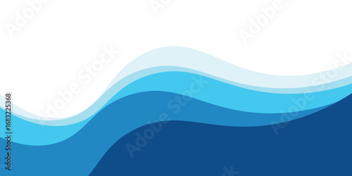 Sea waves layered vector background illustration and sea beach. vector abstract eps10