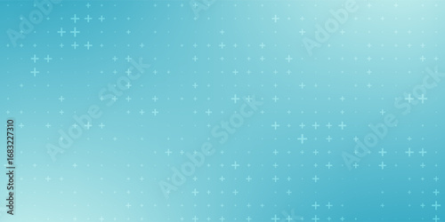 Healthcare Medical Plus Pattern. Blue Mathematical Plus Symbols Pattern. Math Design Elements Background. Medical Tech Background. Vector Illustration.