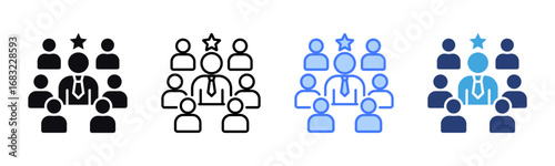 Popularity icon sheet multiple style collection