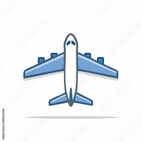 Minimalistisches Flugzeug-Symbol