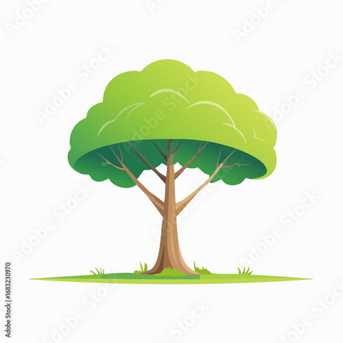 Minimalistischer Baum als Vektorgrafik