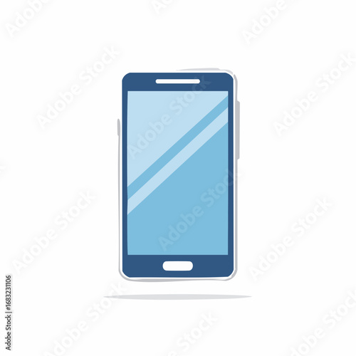 Einfaches Smartphone-Symbol als Vektorgrafik