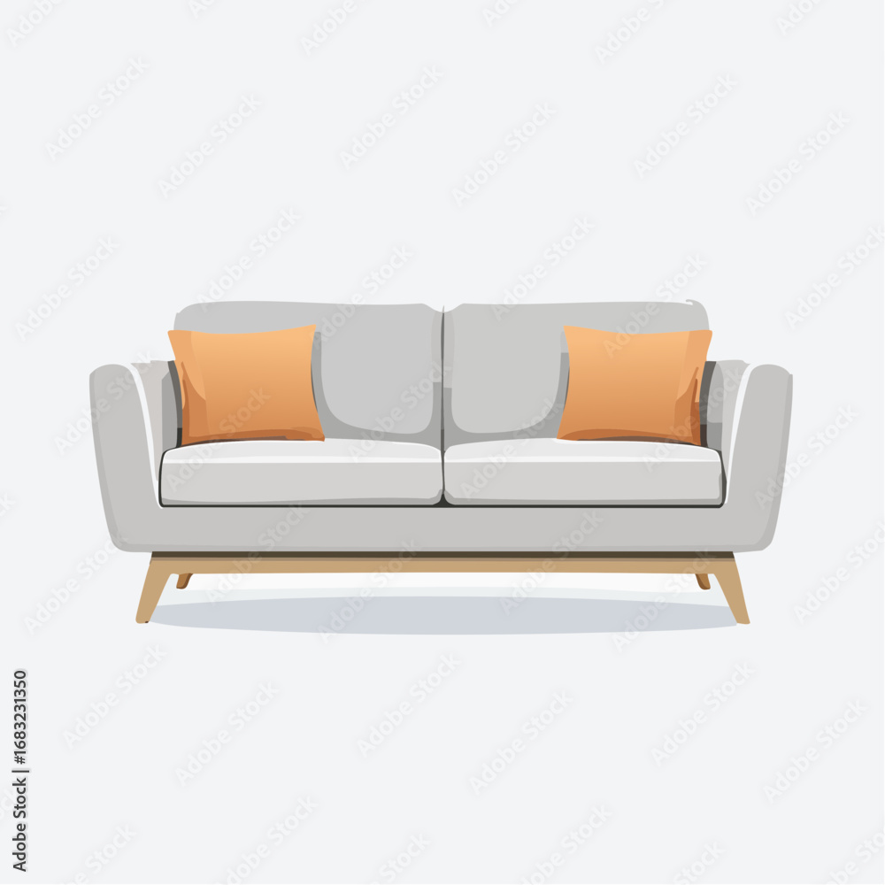 Fototapeta premium Modernes Sofa mit klaren Linien