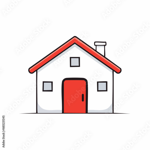 Einfaches Haus-Symbol als Vektorgrafik