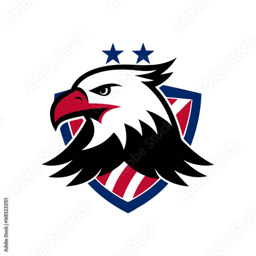 Wallpaper Mural american eagle patriotic logo vector art Torontodigital.ca