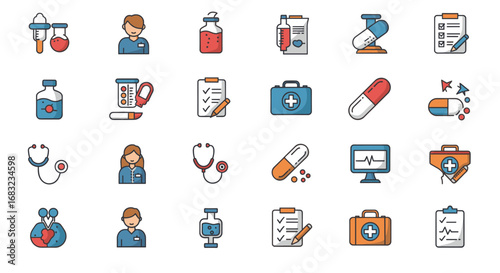 Medical and Healthcare Icons Set