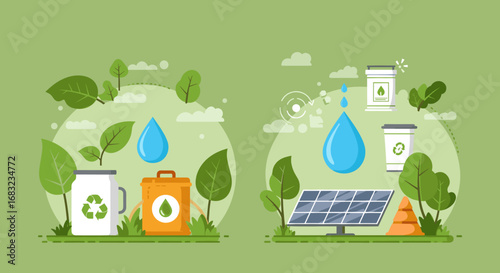 Sustainable Living with Renewable Energy and Recycling
