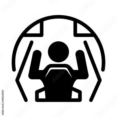 Hyperrealistic Futuristic Astronaut Training in Zero Gravity Simulator Surrounded by Galaxies and Nebulae