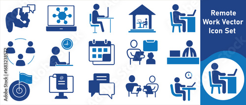 Remote work, home office, laptop, video calls, conferences, collaboration, co-working, productivity, task management, cloud storage and more