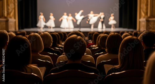 audience watching ballet performance live on stage