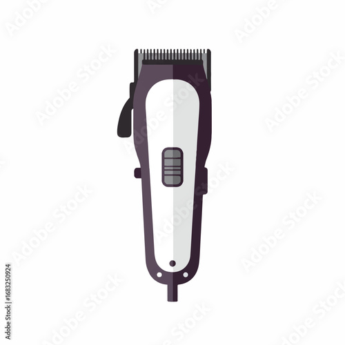 Electric Hair Clipper Vector Illustration Isolated on White