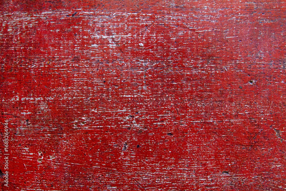 Fototapeta premium Distressed Red Wood Surface Texture