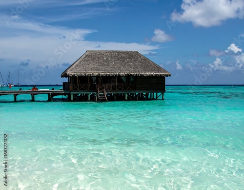 Tropical overwater bungalow