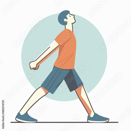 illustration of someone warming up for gymnastics