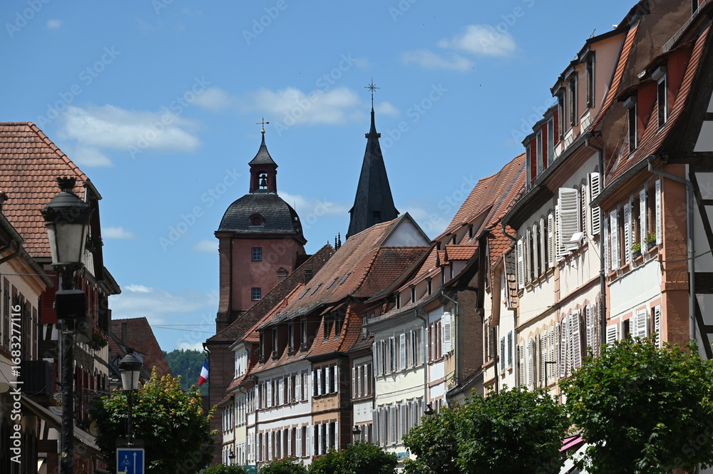Fototapeta premium Altstadt von Wissembourg im Elsass