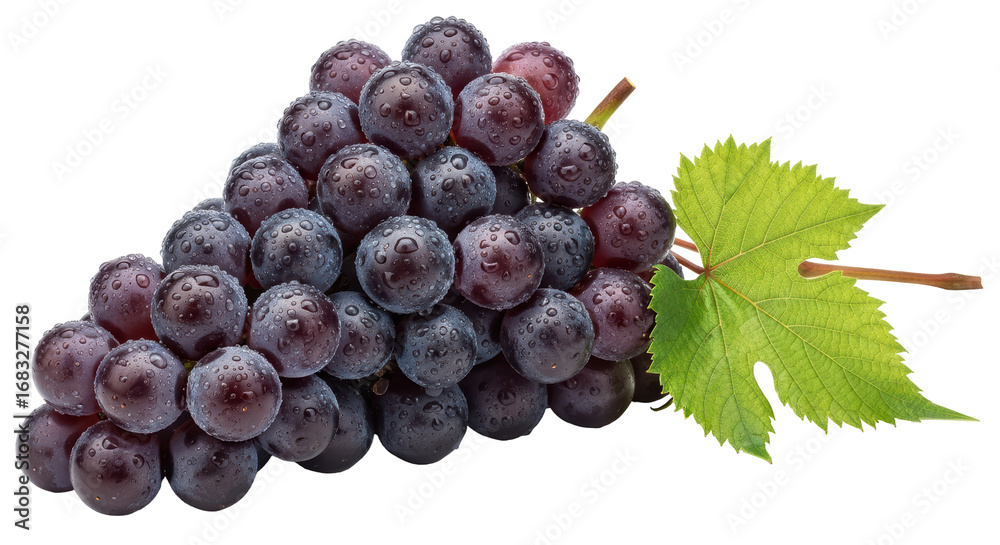 Fototapeta premium Isolated bunch of grapes